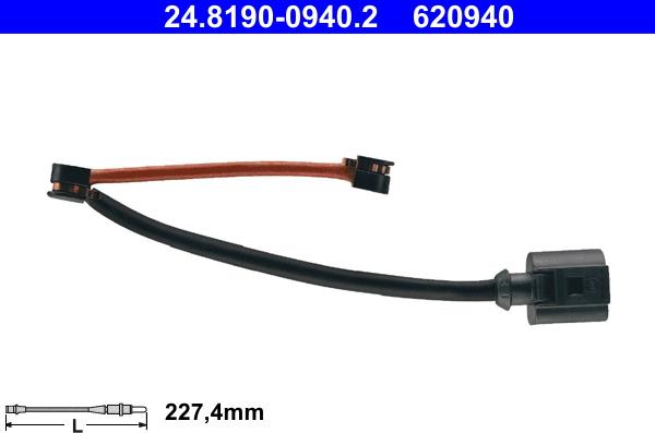 ATE 24.8190-0940.2 - Styk ostrzegawczy, zużycie okładzin hamulcowych parts5.com