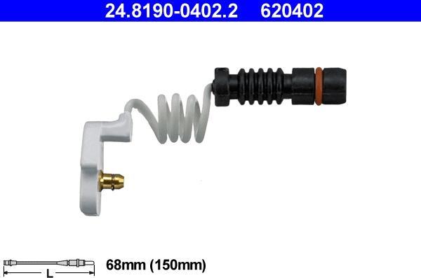 ATE 24.8190-0402.2 - Warning Contact, brake pad wear parts5.com