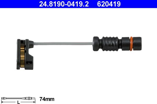 ATE 24.8190-0419.2 - Kulumisenilmaisin, jarrupala parts5.com