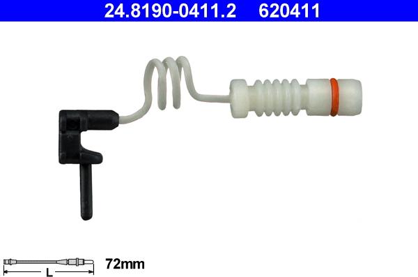 ATE 24.8190-0411.2 - Contact d'avertissement, usure des plaquettes de frein parts5.com