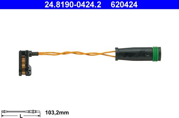 ATE 24.8190-0424.2 - Opozorilni kontakt, obraba zavorne obloge parts5.com