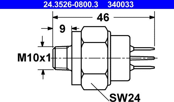 ATE 24.3526-0800.3 - Interruptor luces freno parts5.com