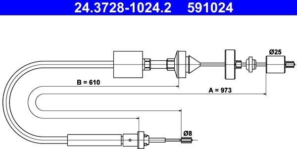 ATE 24.3728-1024.2 - Cięgło, sterowanie sprzęgłem parts5.com