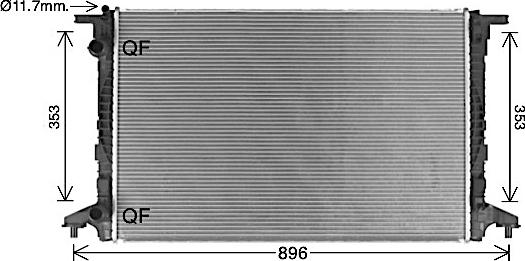 Ava Quality Cooling AI2440 - Radiator, racire motor parts5.com