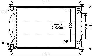 Ava Quality Cooling AI 2202 - Chladič motora parts5.com