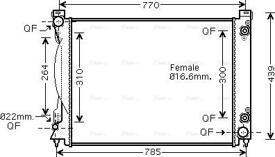 Ava Quality Cooling AI 2231 - Radiator, racire motor parts5.com