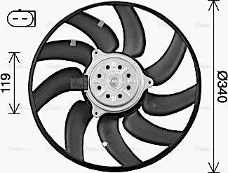 Ava Quality Cooling AI7527 - Ventilator, hlađenje motora parts5.com