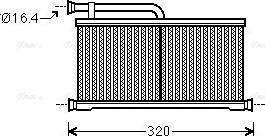 Ava Quality Cooling AIA6397 - Radiador de calefacción parts5.com