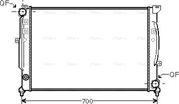 Ava Quality Cooling AIA2124 - Radiaator,mootorijahutus parts5.com