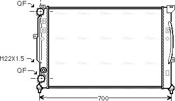 Ava Quality Cooling AIA2123 - Radiaator,mootorijahutus parts5.com