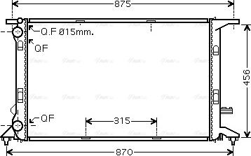 Ava Quality Cooling AIA2292 - Radiador, refrigeración del motor parts5.com