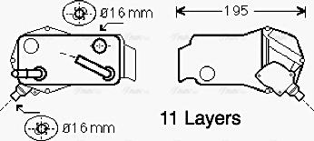 Ava Quality Cooling BW 3351 - Radiador de aceite, transmisión automática parts5.com