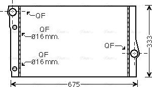 Ava Quality Cooling BW2410 - Radiator, racire motor parts5.com