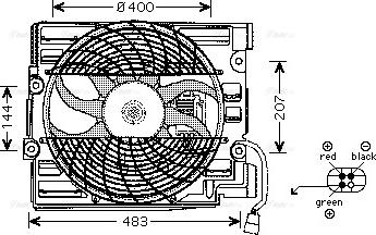 Ava Quality Cooling BW 7510 - Fan, radiator parts5.com