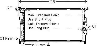 Ava Quality Cooling BWA2293 - Radiator, racire motor parts5.com