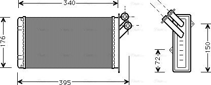 Ava Quality Cooling CN 6129 - Wymiennik ciepła, ogrzewanie wnętrza parts5.com