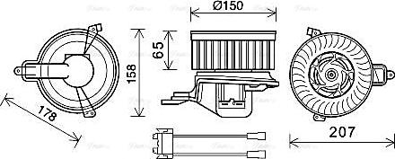 Ava Quality Cooling CN8511 - Pulseur d'air habitacle parts5.com