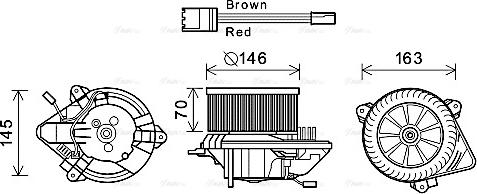 Ava Quality Cooling CN8294 - Ventilador habitáculo parts5.com