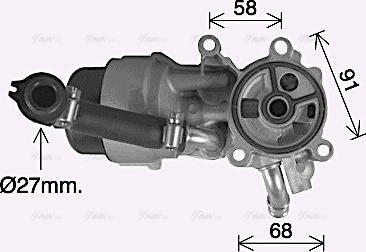 Ava Quality Cooling CN3307H - Маслен радиатор, двигателно масло parts5.com