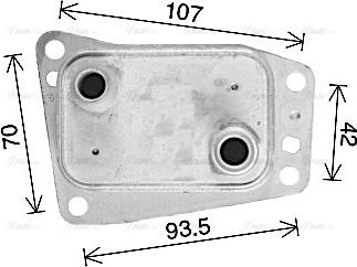 Ava Quality Cooling CN3327 - Olajhűtő, motorolaj parts5.com