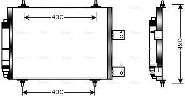 Ava Quality Cooling CNA5213D - Condenser, air conditioning parts5.com