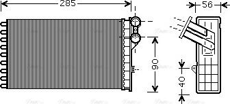 Ava Quality Cooling CNA6239 - Wymiennik ciepła, ogrzewanie wnętrza parts5.com