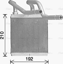 Ava Quality Cooling DN6466 - Schimbator caldura, incalzire habitaclu parts5.com