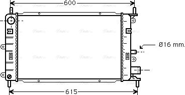 Ava Quality Cooling FD 2150 - Radiator, racire motor parts5.com