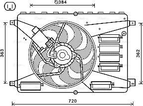 Ava Quality Cooling FD7556 - Ventilator, hlajenje motorja parts5.com