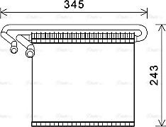 Ava Quality Cooling FDV491 - Evaporator,aer conditionat parts5.com