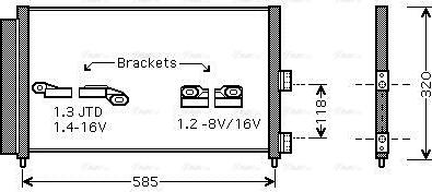 Ava Quality Cooling FT5289D - Condensator, climatizare parts5.com