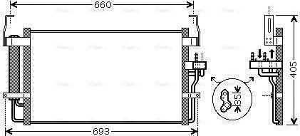 Ava Quality Cooling HY5092D - Condensador, aire acondicionado parts5.com