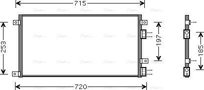 Ava Quality Cooling IVA5058 - Kondenzator, klimatska naprava parts5.com