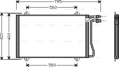 Ava Quality Cooling MS 5219 - Condensador, aire acondicionado parts5.com