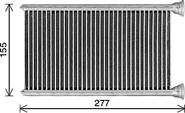 Ava Quality Cooling MS6780 - Heat Exchanger, interior heating parts5.com