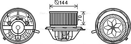 Ava Quality Cooling MS8607 - Ventilator, habitaclu parts5.com