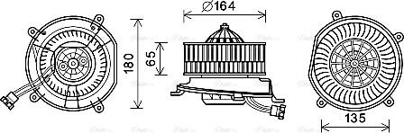 Ava Quality Cooling MS8674 - Interior Blower parts5.com