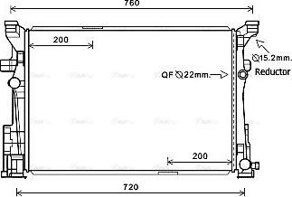 Ava Quality Cooling MS2652 - Radiator, racire motor parts5.com