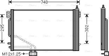 Ava Quality Cooling MSA5200D - Condenser, air conditioning parts5.com