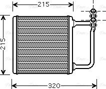 Ava Quality Cooling MSA6451 - Wärmetauscher, Innenraumheizung parts5.com