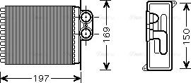 Ava Quality Cooling MSA6400 - Wärmetauscher, Innenraumheizung parts5.com