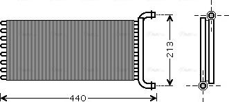 Ava Quality Cooling MSA6399 - Wärmetauscher, Innenraumheizung parts5.com