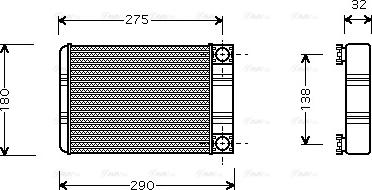 Ava Quality Cooling MSA6312 - Schimbator caldura, incalzire habitaclu parts5.com