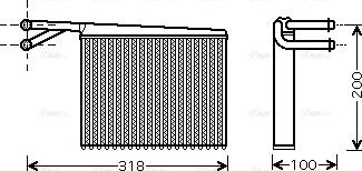 Ava Quality Cooling MSA6372 - Radiador de calefacción parts5.com