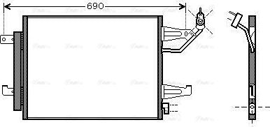 Ava Quality Cooling MTA5177D - Condensador, aire acondicionado parts5.com