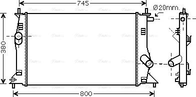 Ava Quality Cooling MZ 2183 - Radiador, refrigeración del motor parts5.com