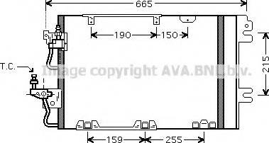 Ava Quality Cooling OL 5384 - Condensador, aire acondicionado parts5.com