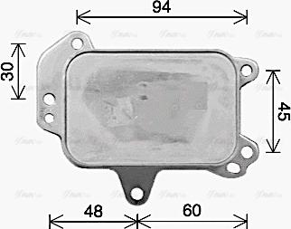 Ava Quality Cooling PE3424 - Uljni hladnjak, ulje za motor parts5.com