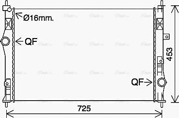 Ava Quality Cooling PE2412 - Radiator, racire motor parts5.com