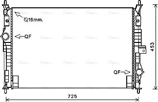 Ava Quality Cooling PE2386 - Chłodnica, układ chłodzenia silnika parts5.com